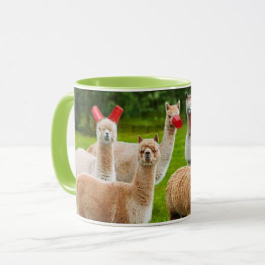 Mug Alpacas Avec Coupes Rouges (Devant gauche)