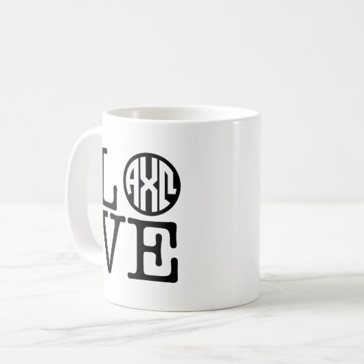 Mug Alpha amour d'Omega | de Chi (Devant gauche)