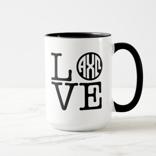 Mug Alpha Chi Omega | Amour (Droite)