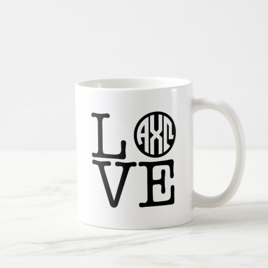 Mug Alpha Chi Omega | Amour (Droite)