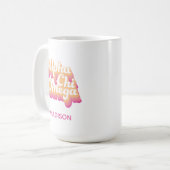 Mug Alpha Chi Omega | Écriture Groovy (Devant gauche)