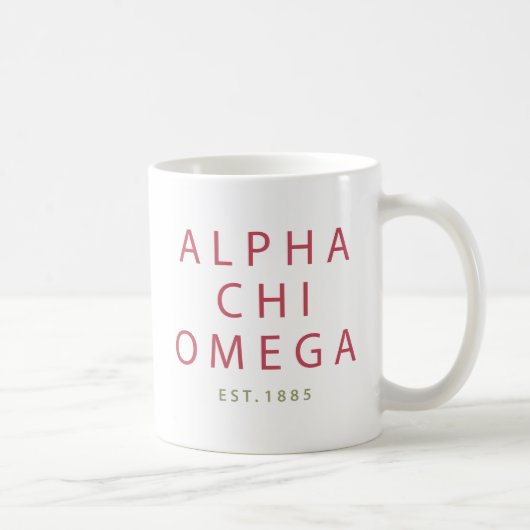 Mug Alpha Chi Omega | Établi en 1885 (Droite)