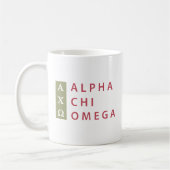 Mug Alpha Chi Omega | Logo Empilé (Gauche)
