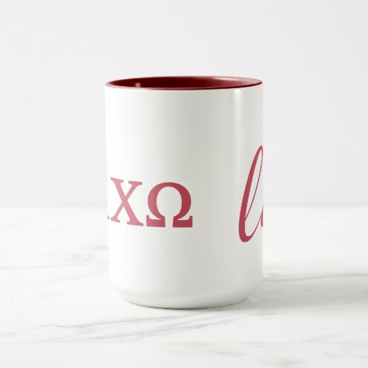 Mug Alpha Chi Omega | Petit Script (Centre)