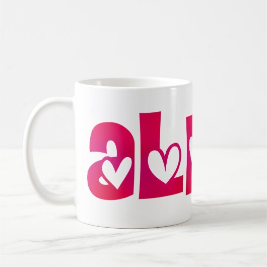 Mug Alpha dans les coeurs (Gauche)