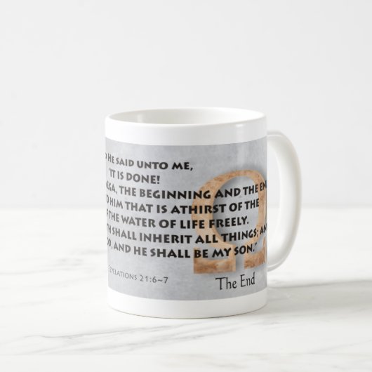 Mug Alpha et Oméga (Devant droit)
