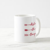 Mug Alpha flèches d'Omega | de Chi (Devant droit)