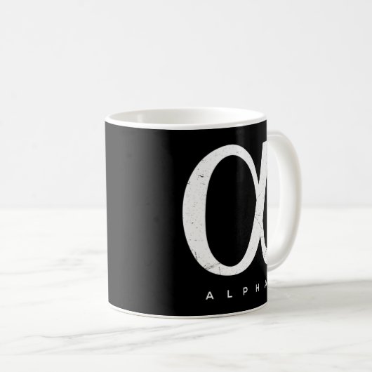 Mug Alpha grec (Devant droit)