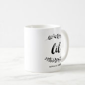 Mug Alpha guirlande d'Omega | Lil de Chi (Devant droit)