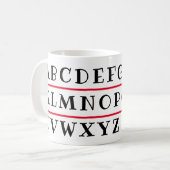 Mug Alphabet (Devant gauche)