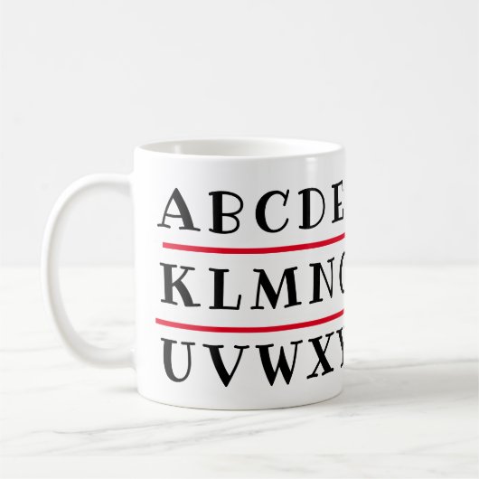 Mug Alphabet (Gauche)