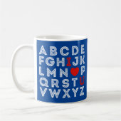 Mug Alphabet ABC Je t'aime (Gauche)