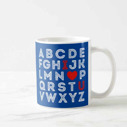 Mug Alphabet ABC Je t'aime (Droite)
