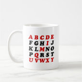 Mug Alphabet anglais (Gauche)