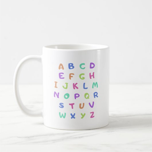 Mug alphabet anglais (Gauche)