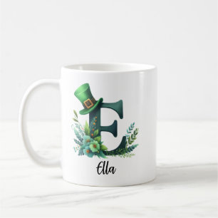 Mug Alphabet Appliqué personnalisé pour la Saint-Patri