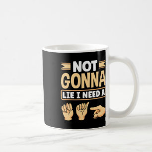 Mug Alphabet ASL Langue des Signes Américaine Professe