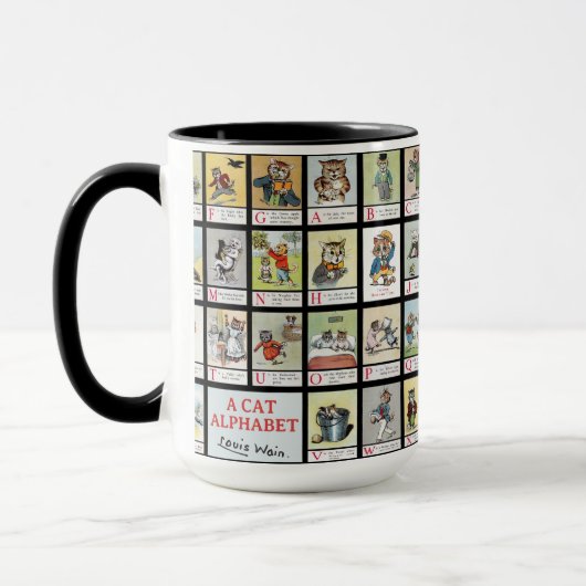 Mug Alphabet de chat, Louis Wain (Gauche)