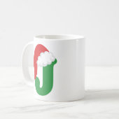 Mug Alphabet de la lettre J de Noël (Devant gauche)