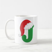 Mug Alphabet de la lettre J de Noël (Gauche)