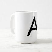 Mug Alphabet de police de Futura (Devant gauche)