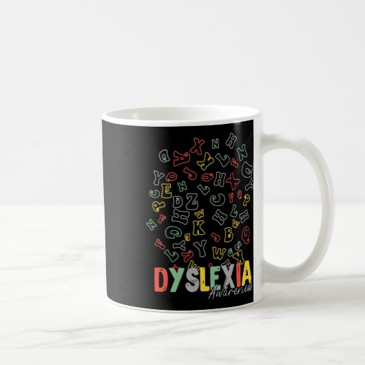 Mug Alphabet de sensibilisation Rainbow Argent Ruban R (Droite)