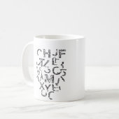 Mug Alphabet déconstruit (Devant gauche)
