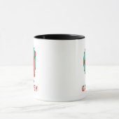 Mug Alphabet d'Elmo | O Bleu sarcelle (Centre)