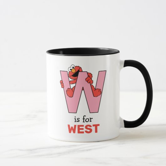 Mug Alphabet d'Elmo | W Rose (Droite)