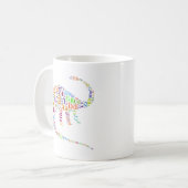 Mug alphabet Dino (Devant gauche)