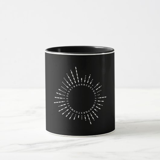 Mug Alphabet du Code Morse (Centre)