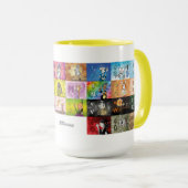 Mug Alphabet du doigt allemand (Devant droit)