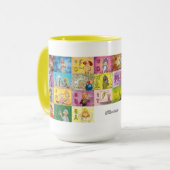 Mug Alphabet du doigt allemand (Devant gauche)