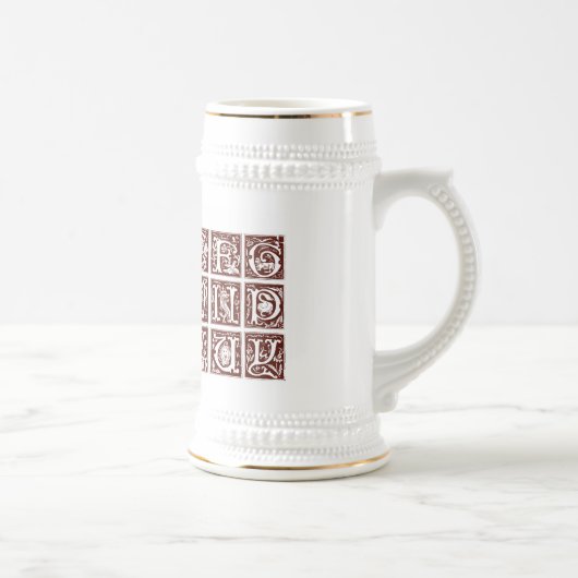 Mug Alphabet du XVIe siècle (Droite)