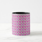 Mug Alphabet Géométrique Rose Chic Initiale N (Centre)