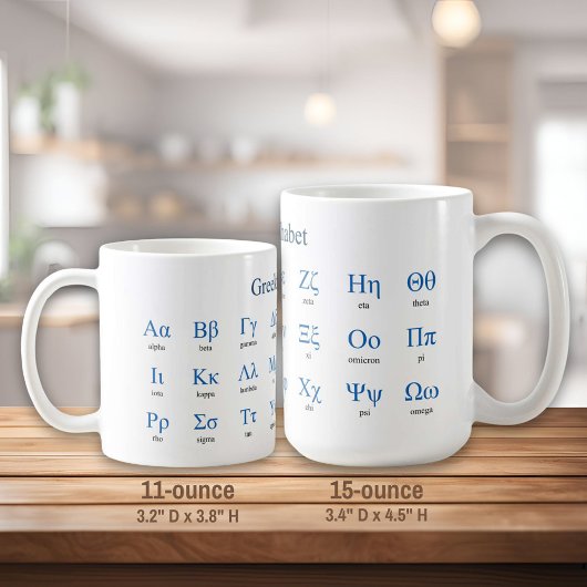 Mug Alphabet grec