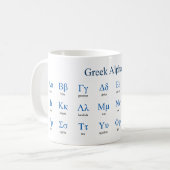 Mug Alphabet grec (Devant gauche)