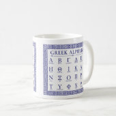Mug Alphabet grec (Devant droit)