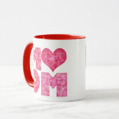 Mug Alphabet heureux de maman du jour de mère (Devant gauche)