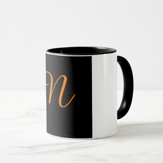 MUG ALPHABET INITIAL N MONOGRAM (Devant droit)