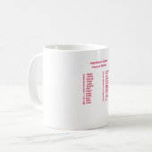Mug Alphabet international (Devant gauche)