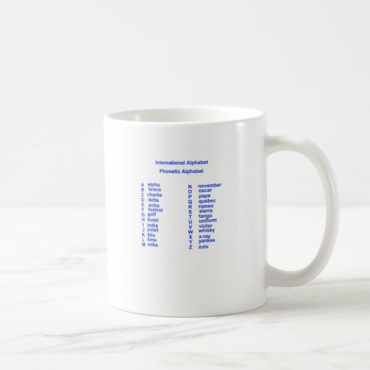 Mug Alphabet international (Droite)