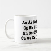 Mug Alphabet islandais [Íslenska Stafrófið] (Gauche)