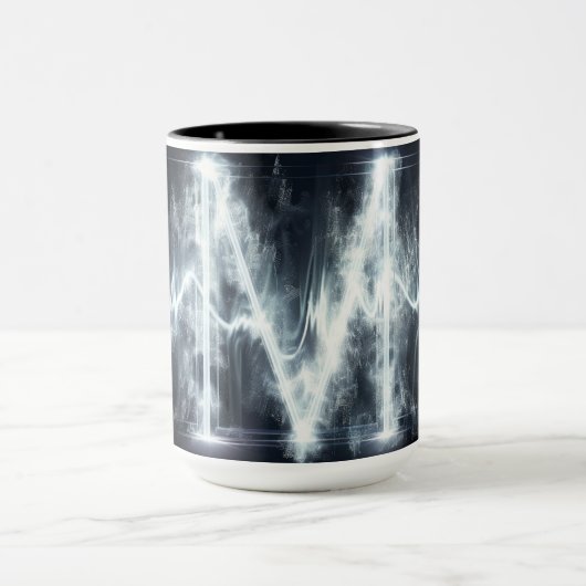 Mug alphabet : 'M' (Centre)