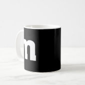 Mug Alphabet majuscule M (Devant gauche)