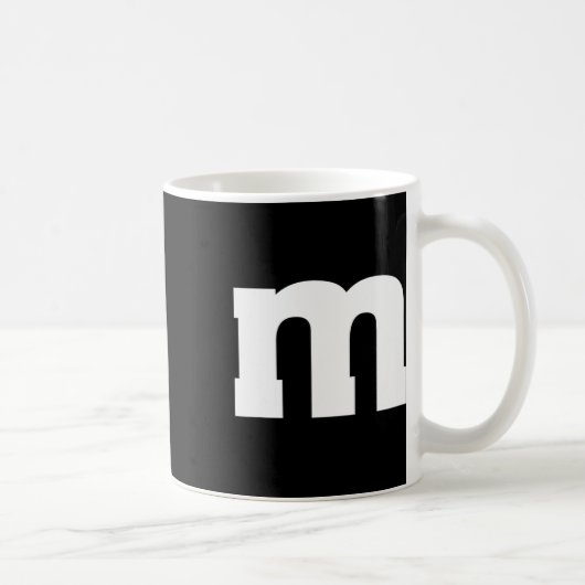 Mug Alphabet majuscule M (Droite)