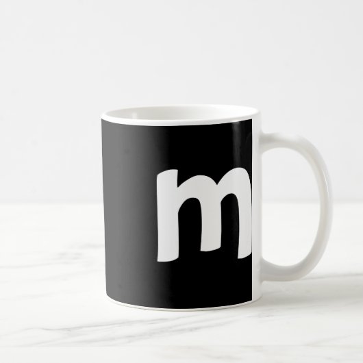 Mug Alphabet minuscule m (Droite)
