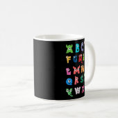 Mug Alphabet Monstre Mignon Abc Halloween Professeur (Devant droit)