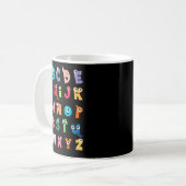 Mug Alphabet Monstre Mignon Abc Halloween Professeur (Devant gauche)