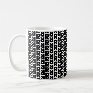 Mug Alphabet Motif de lettre en gras R